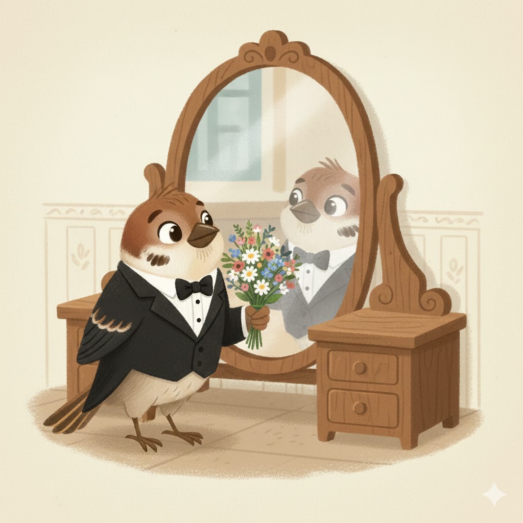 Воробей решил жениться