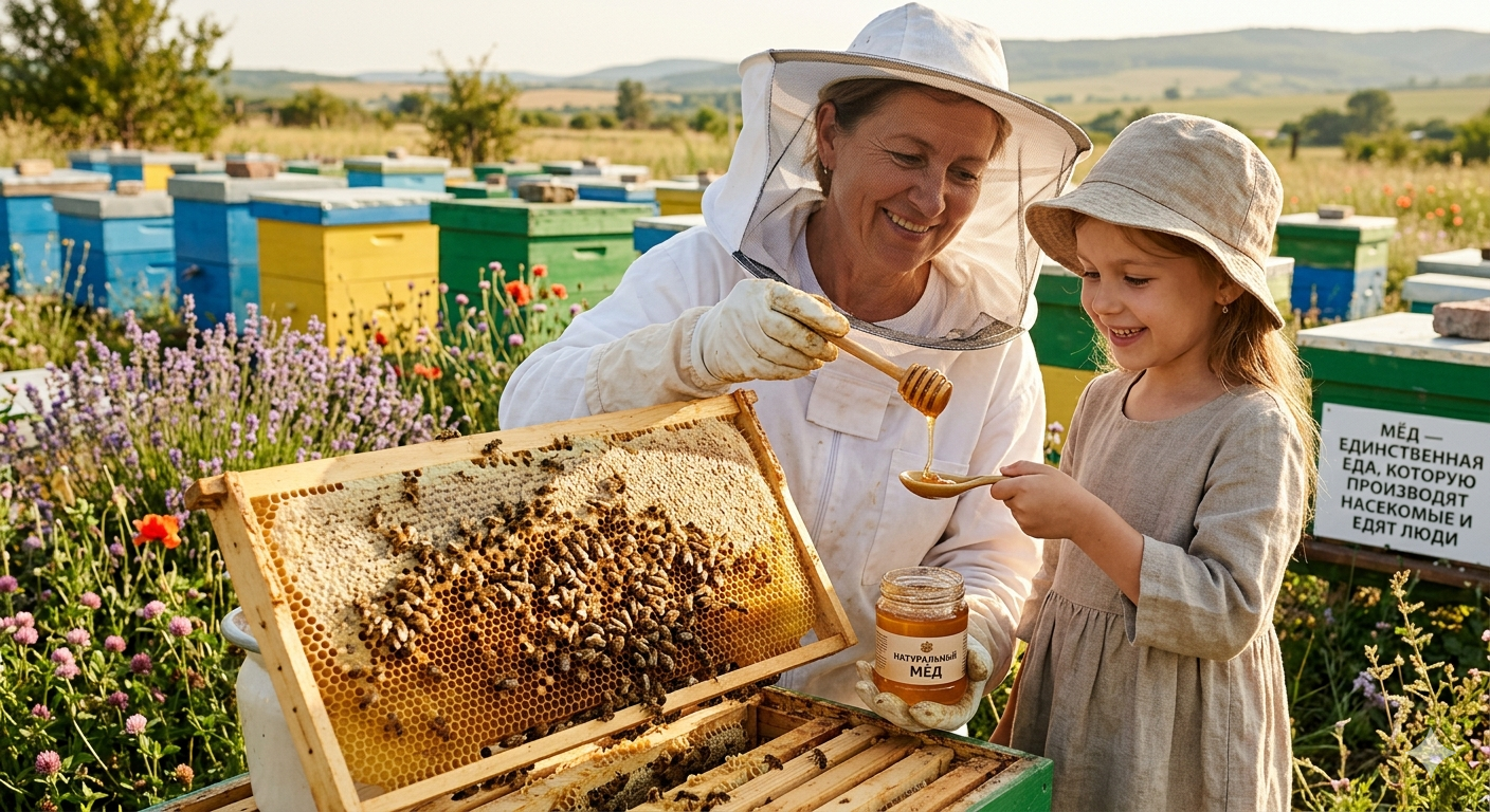 Мёд — единственная еда, которую производят насекомые и едят люди