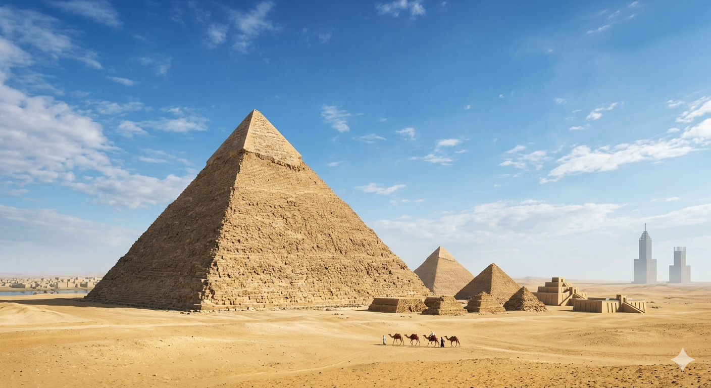 Великая пирамида была самым высоким зданием 3 800 лет