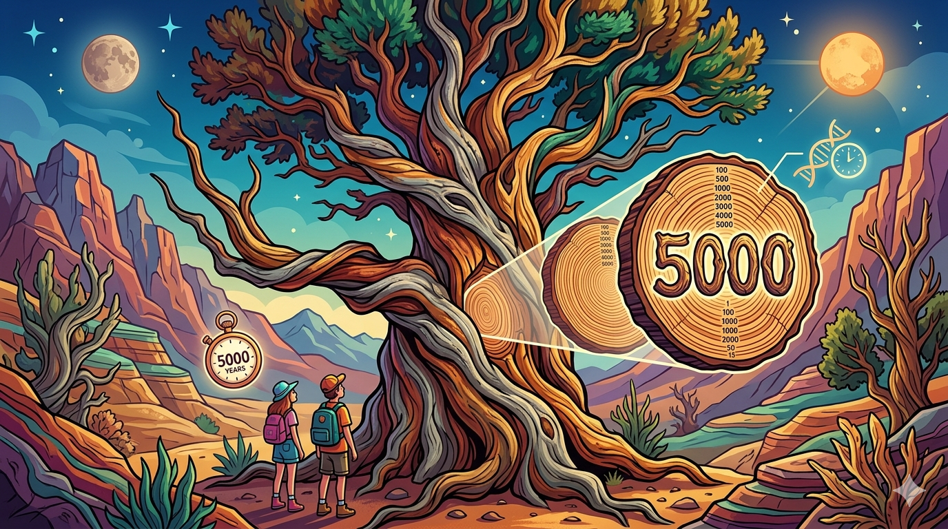 Самый старый живой организм — дерево возрастом 5 000 лет