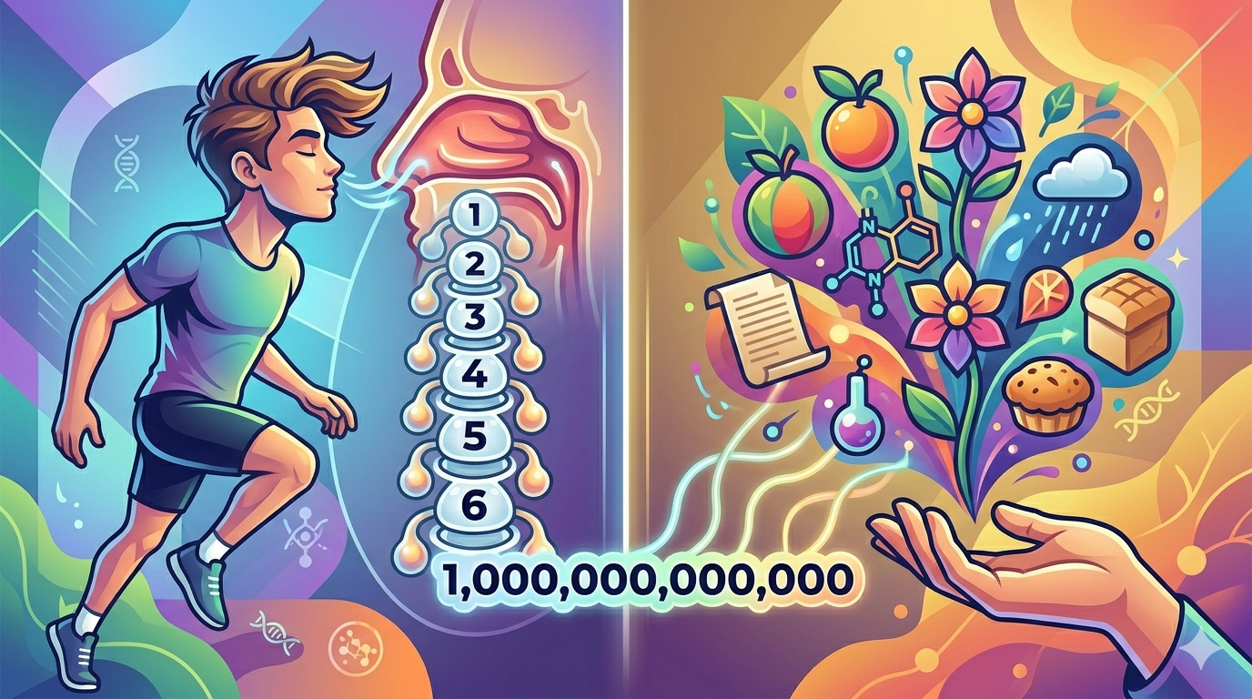 Человеческий нос может различить триллион запахов