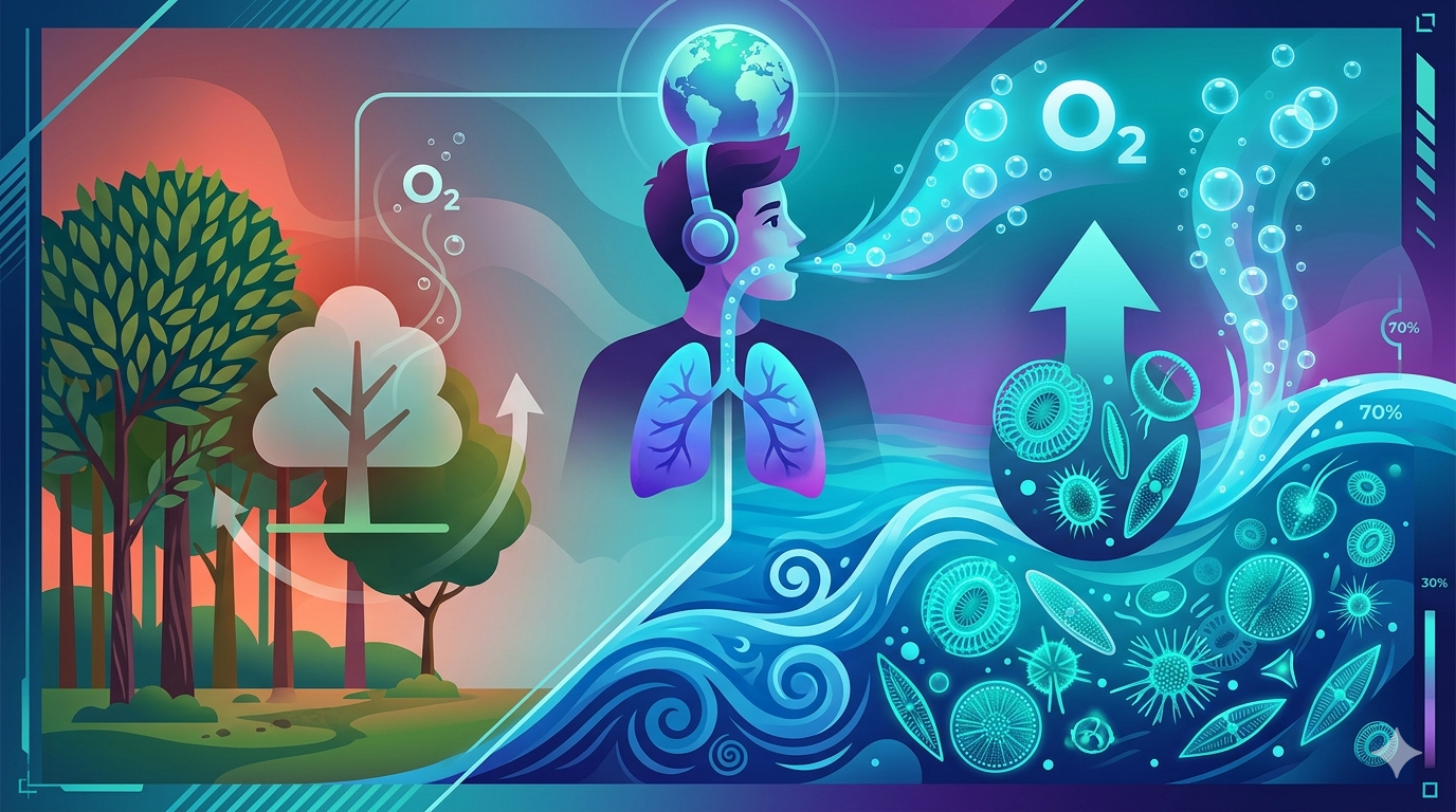 Кислород, которым мы дышим, производят не деревья, а океан