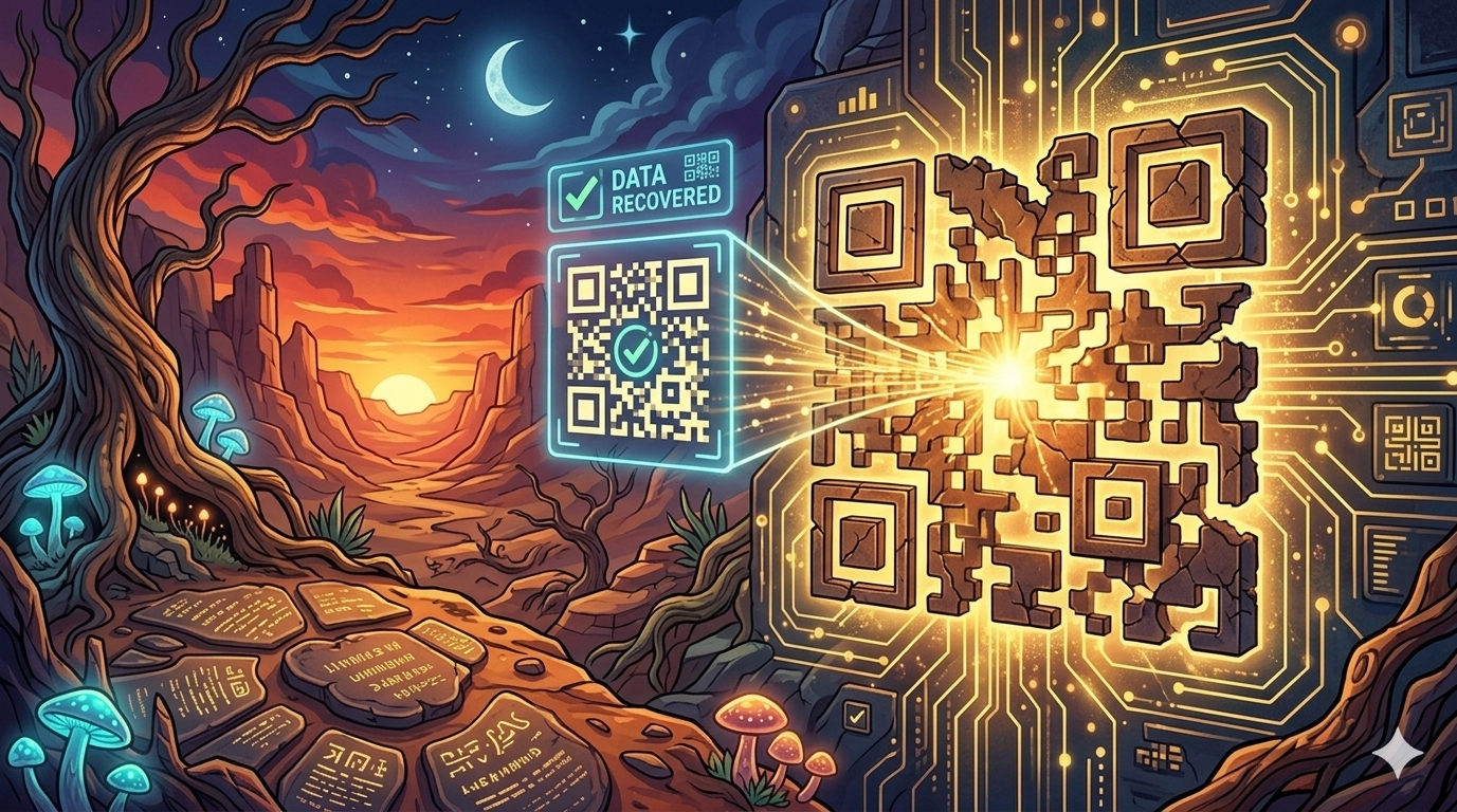 QR-код может работать даже повреждённым на 30%