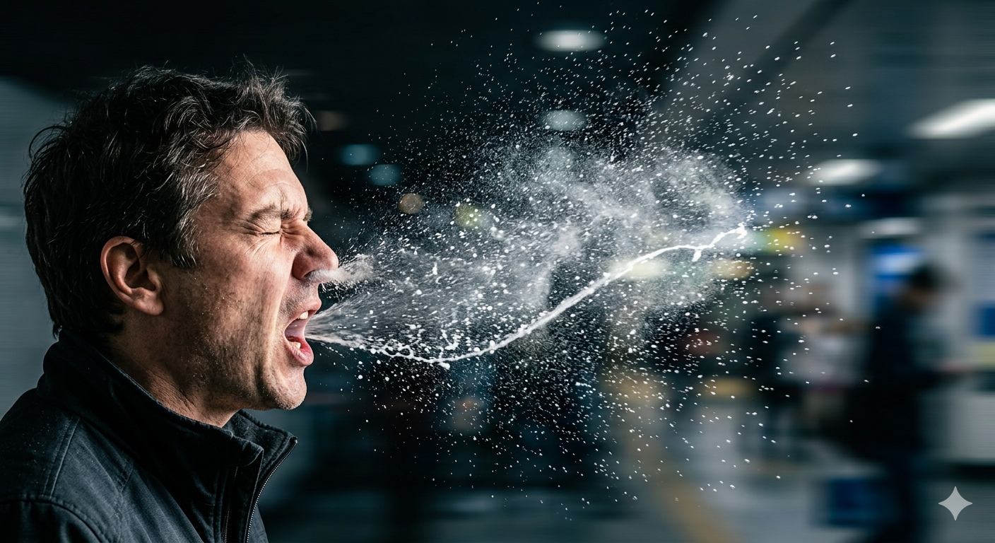 Чихание летит со скоростью 160 км/ч