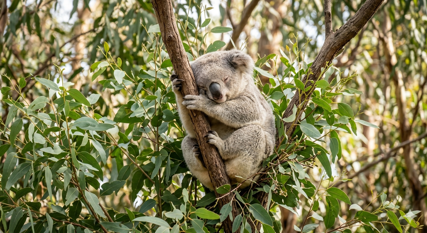 Коалы спят 22 часа в сутки